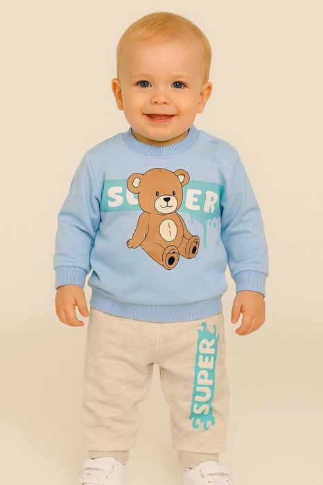 Детски комплект с мече SUPER