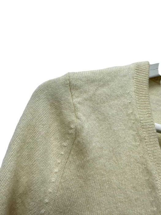 UNIQLO размер S дамски кашмирен пуловер 100% КАШМИР екрю