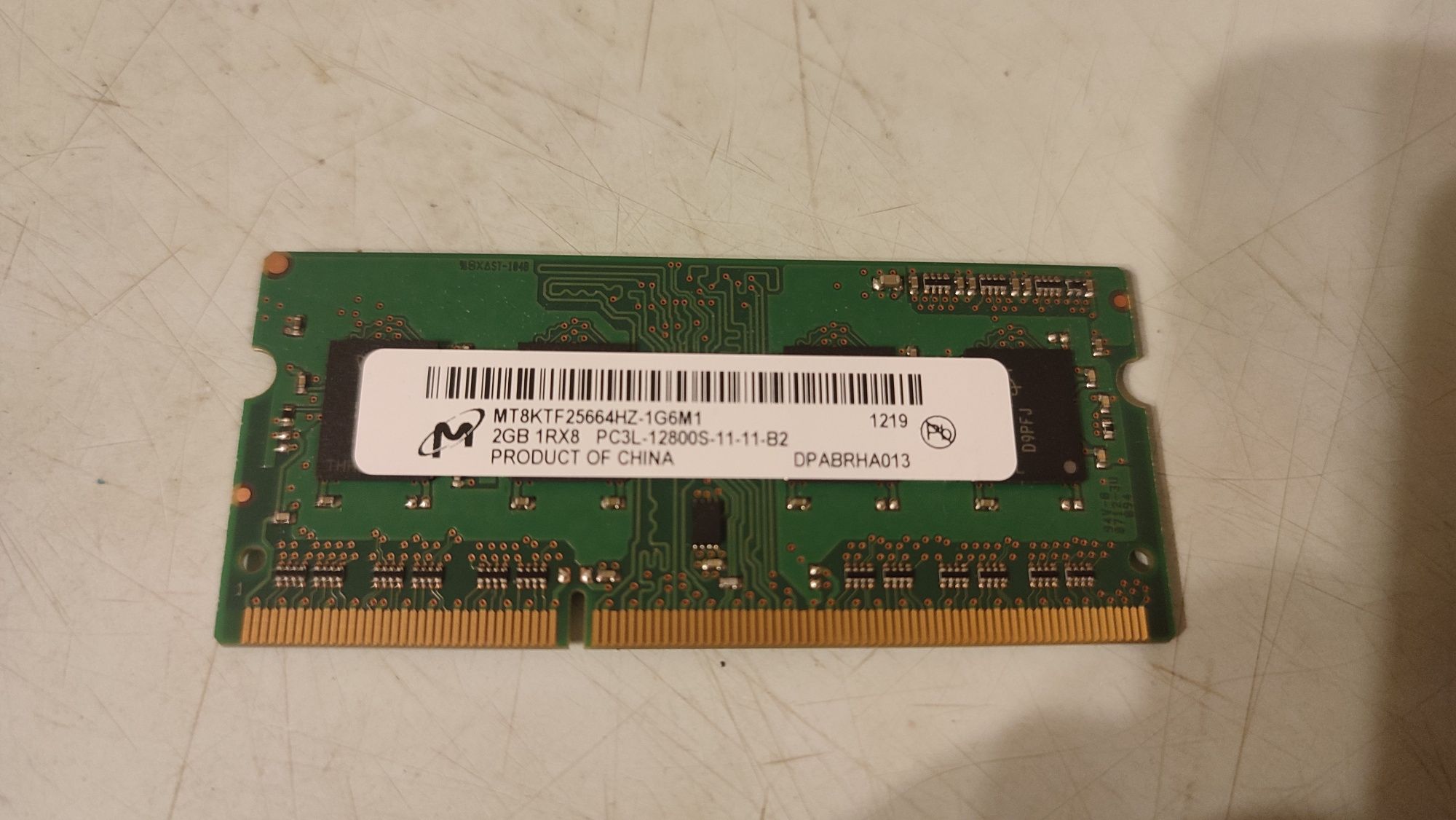 Ddr3l-1600 2gb Micron