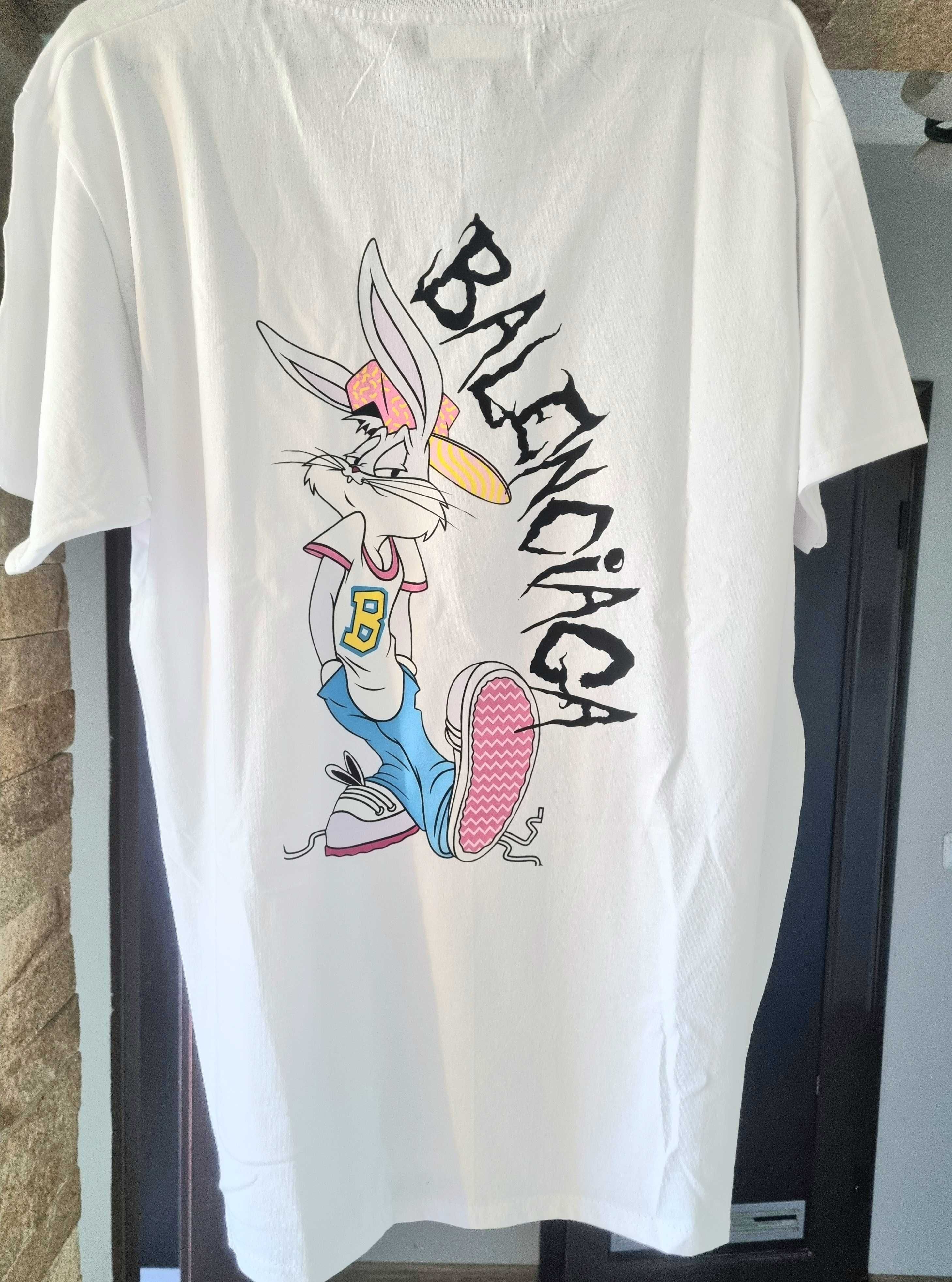 Мъжка бяла тениска Balenciaga