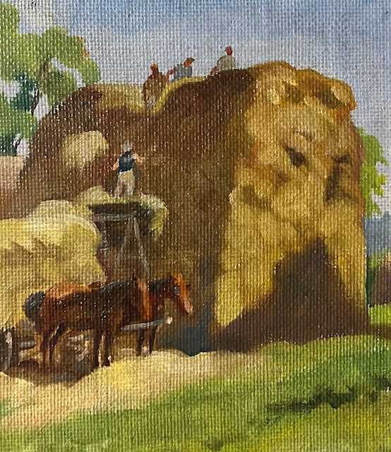 Tablou VECHI, ulei/pz/carton, sem Palnagy Zsigmond (1896-1959) 65x55cm