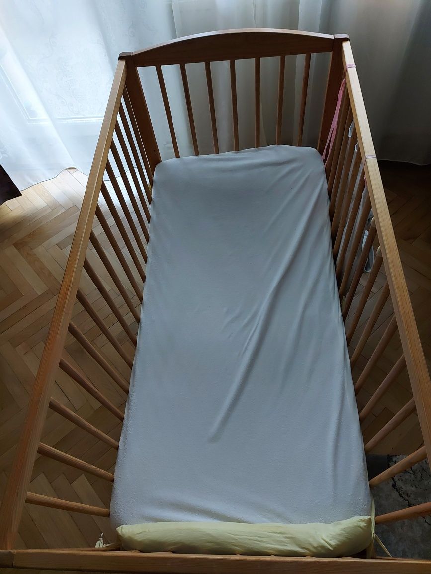 Vand pat de copil demontabil, din lemn, 120 x 60cm