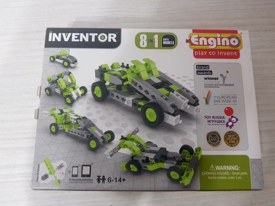 INVENTOR - kit construcție 8 mașini