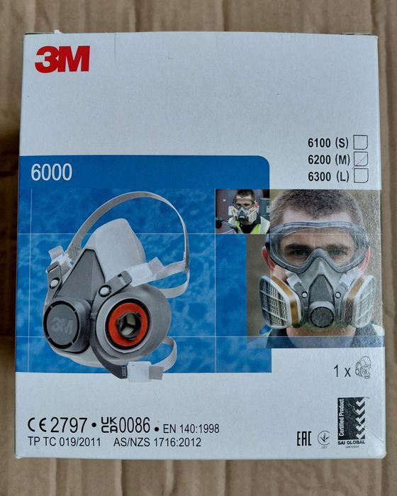 Полумаска 3M 6300 L + Филтър 3M 6059 ABEK1