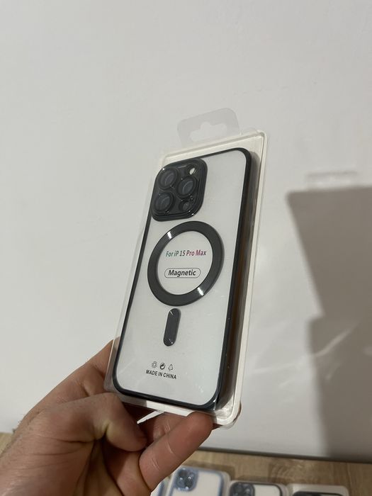 Vand husa MagSafe- iphone 15 plus,pro, promax, 16, plus,  pro, promax