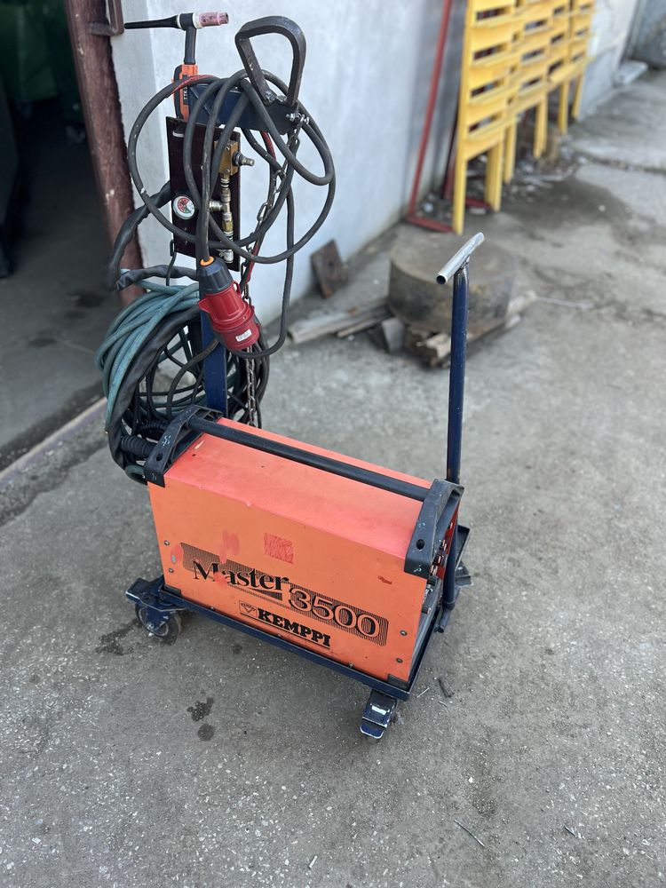 Aparat sudura KEMPPI MASTER 3500–TIG, argon, carucior