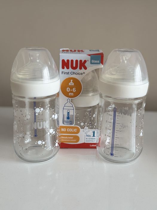 Комплект сръклени шишета NUK 0-6 м