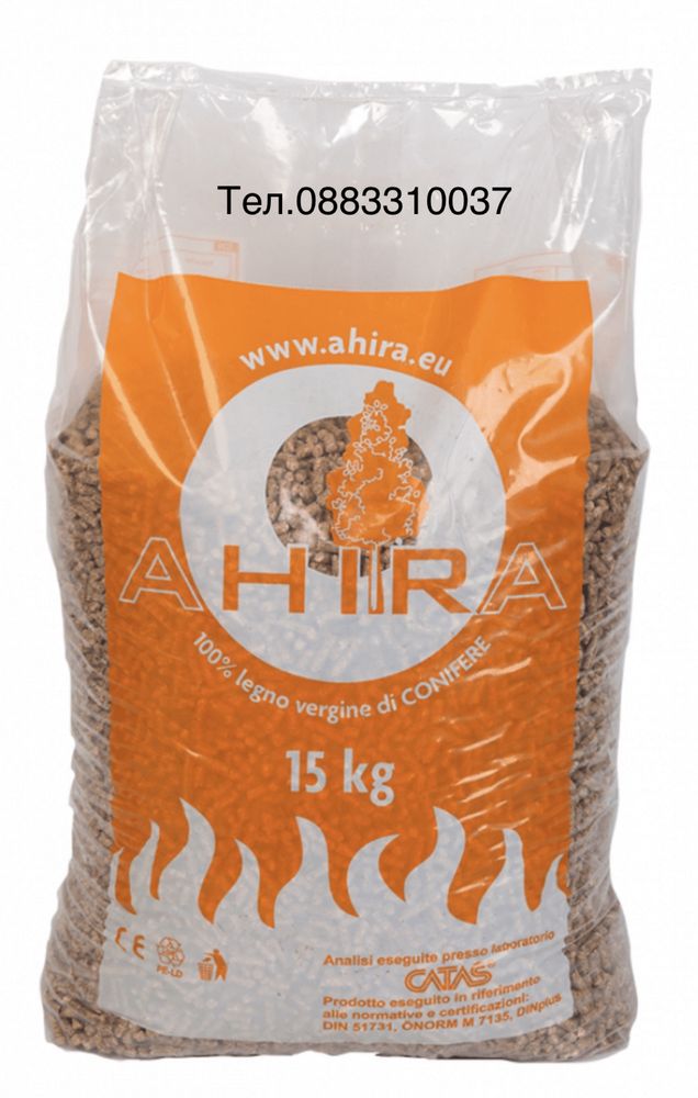 Пелети Markoni и Ahira  EN+A1 80% бор и 20% бук