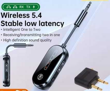 Безжичен компютърен Bluetooth аудио предавател и приемник 2 в 1