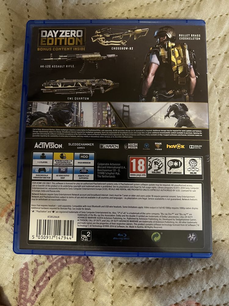 Call of duty Advanced warfare Day zero edition (ps4)