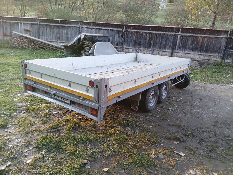 Platformă  remorcă 2,7 t cu obloane rabatabile  SARIS