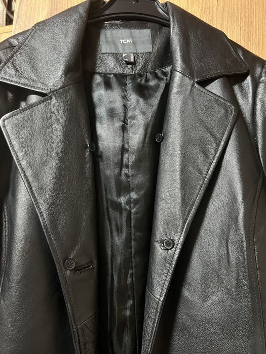 Geaca lunga piele naturala TCM