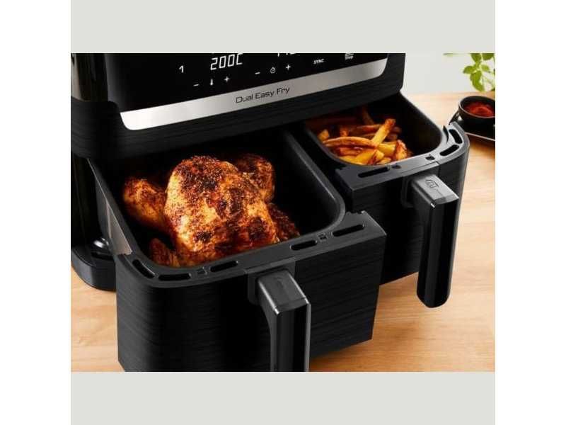 Еър Фрайър с Две Зони за Готвене Tefal Dual Fryer EY901810, 8.3L