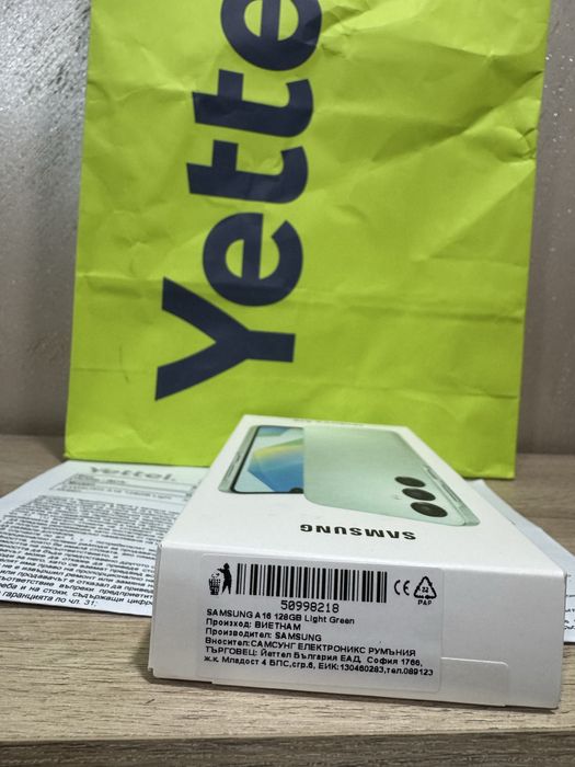 Samsung A16 |128GB|Фабрично запечатан |36 м. гаранция Yettel |Зелен