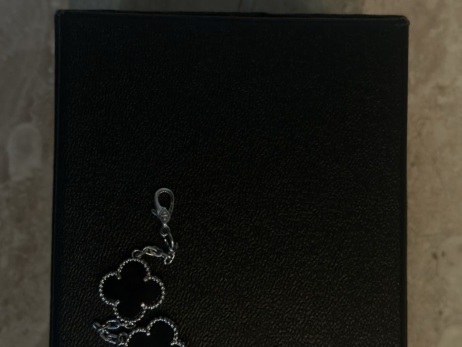 Van Cleef & Arpels VCA Silver Black 5 Motifs Alhambra
