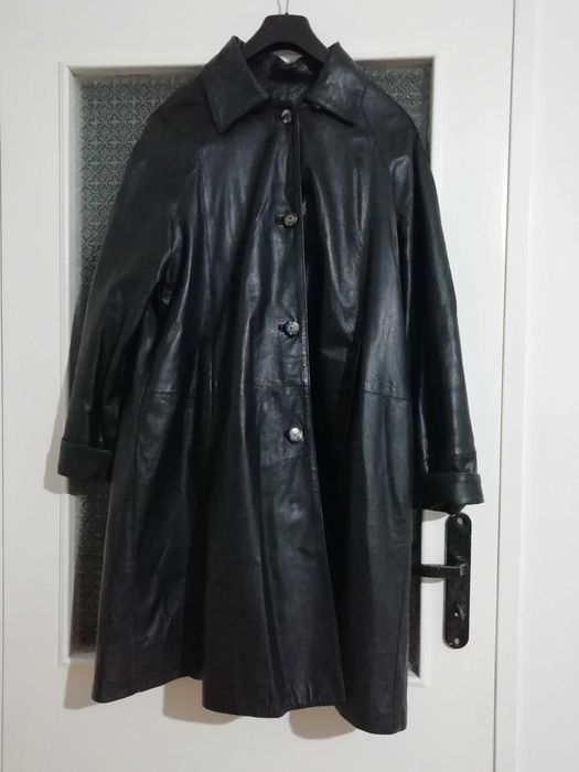 Дамско разкроено манто, естествена кожа, размер М