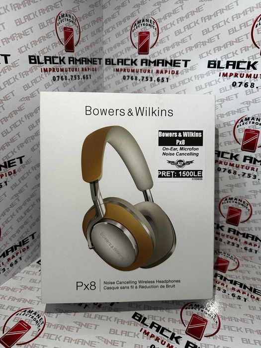 BLACK AMANET P1 • Casti Bowers & Wilkins PX8