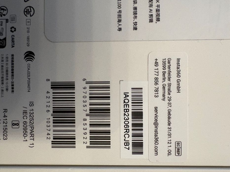 Insta360 x3 - pachet complet + carcasa subacvatica originala