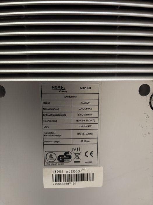 Мощен влагоабсорбатор компресорен 20л/ден