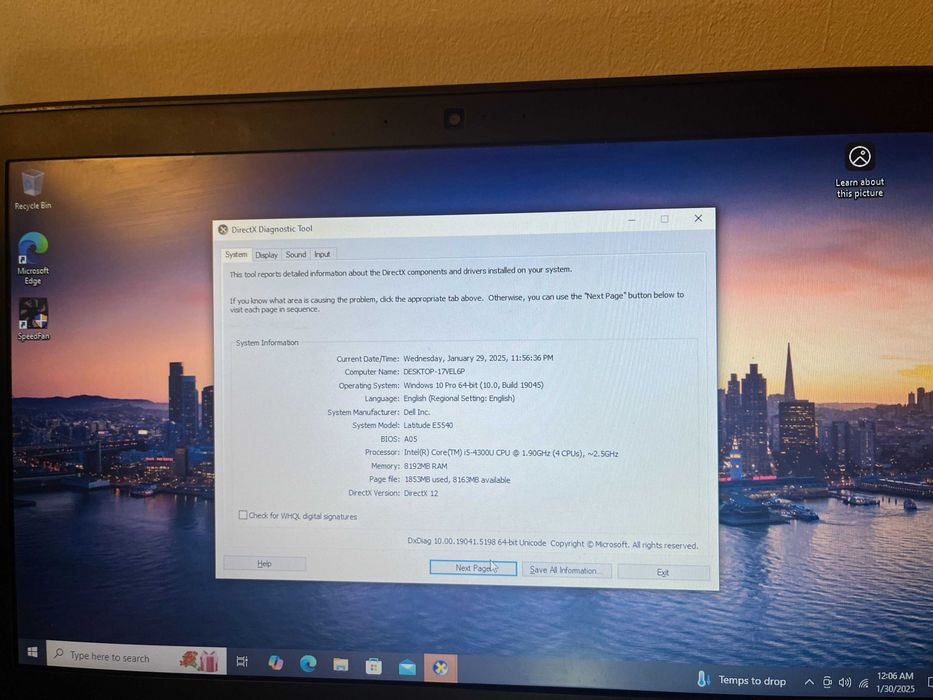 Dell  E5540 i5  , 8gb ram ssd 240gb nou , baterie 5 ore sau dezmembrez