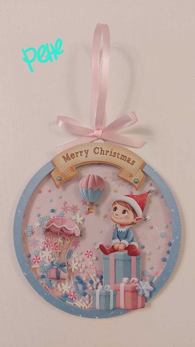 Коледни шейкър картички и картички за декорация, ръчно изработени