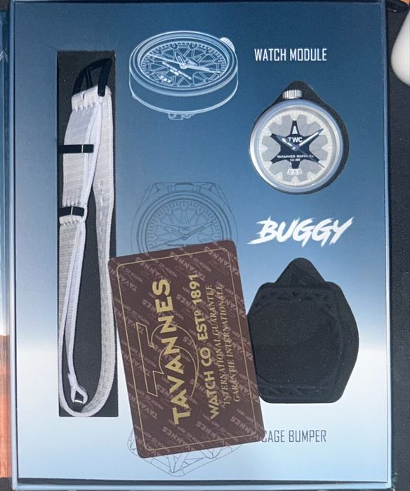 TAVANNES BUGGY QUARTZ composite watch, white (white dial)