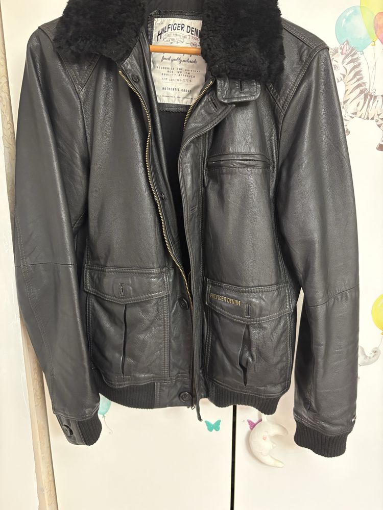 Vand geaca de piele Tommy Hilfiger
