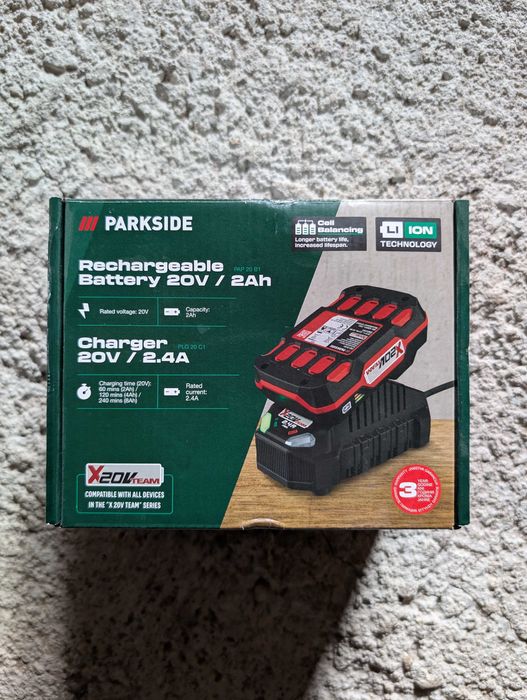 Акумулаторна прахосмукачка parkside 20V + батерия и зарядно и ГАРАНЦИЯ