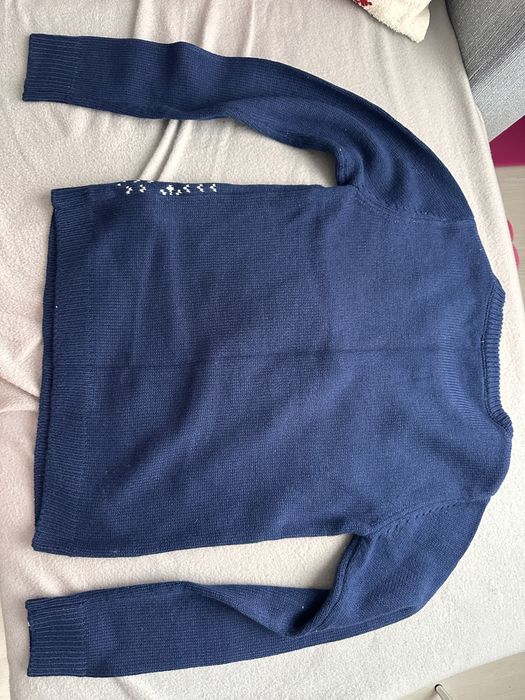 Коледен пуловер тъмносин