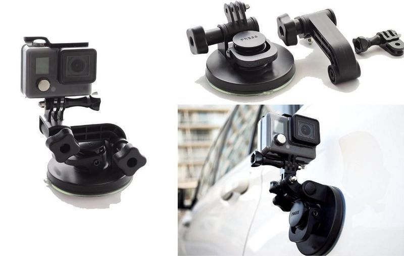 Вакуум стойка suction cup premium version за екшън камери