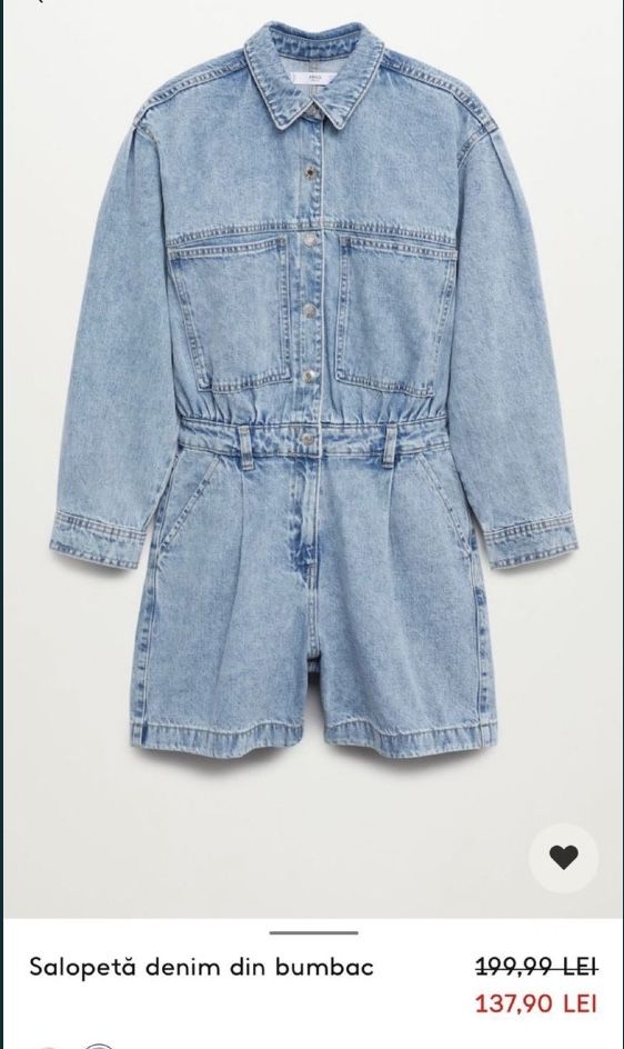 Salopetă Denim Mango