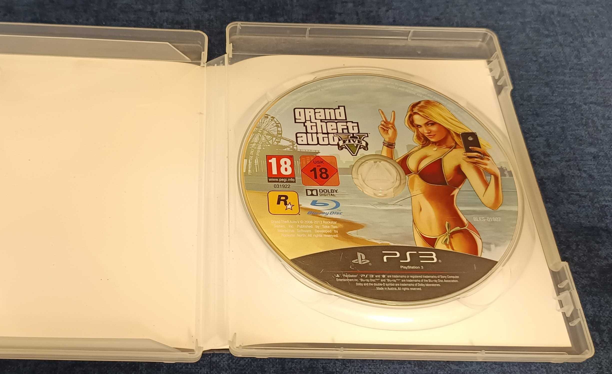 CDJoc GTA5 Grand Theft Auto Five V Sony PlayStation3 PS3 cu zgarieturi