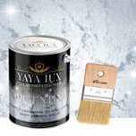Vopsea Decorativa de Lux Argentina - Argintiu 2,5 Litri si Pensula