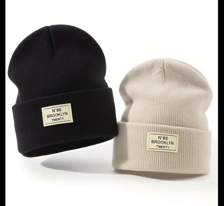 Шапка детская, хоопковая, для девочек и мальсиков, осень-зима, 2 шт