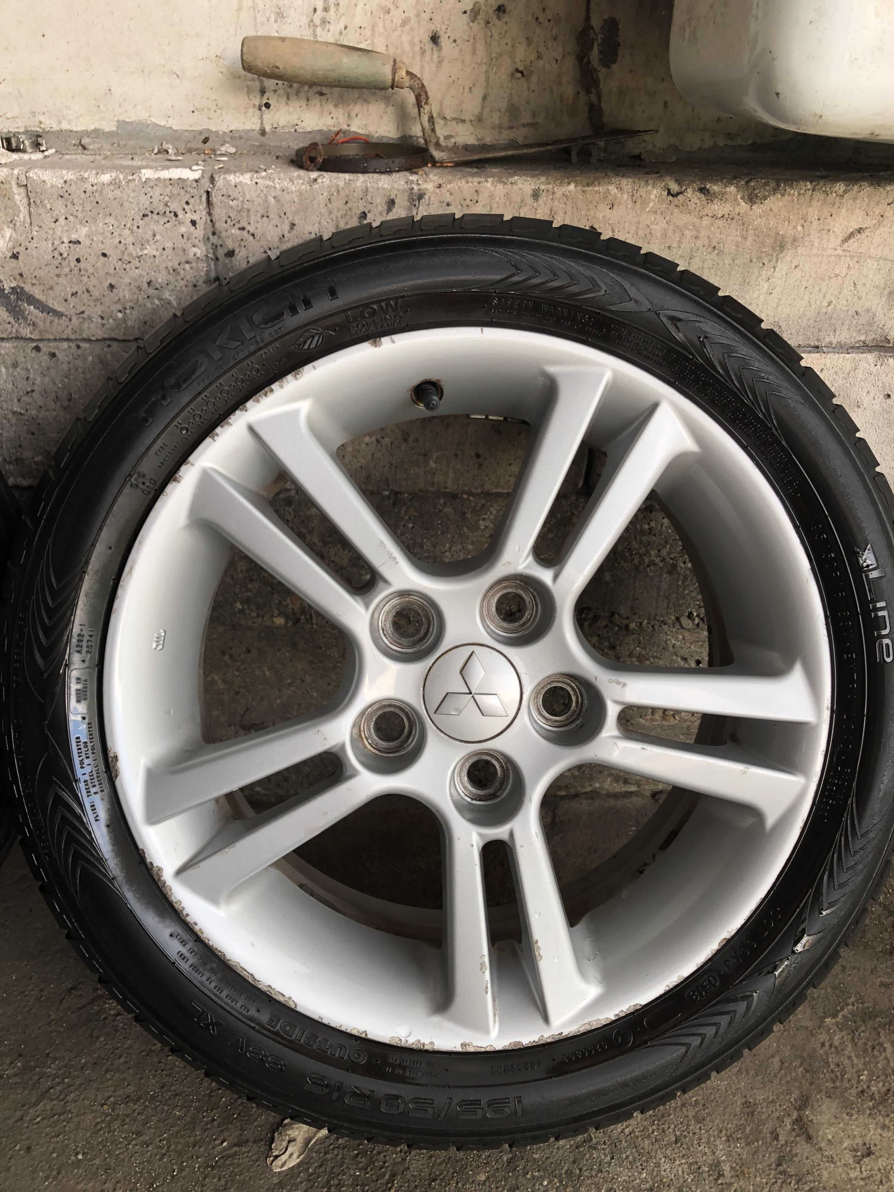 4 броя джанти за Mitsubishi с летни гуми 195/50/R16