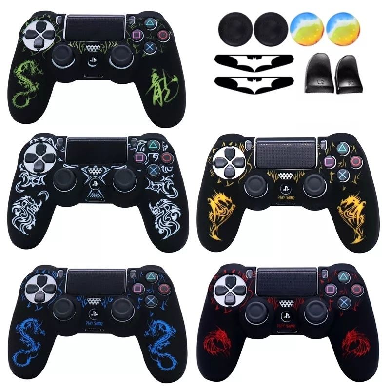 Husă maneta, manșa Ps4 Ps4 Pro +sticker și grip-uri cadou!