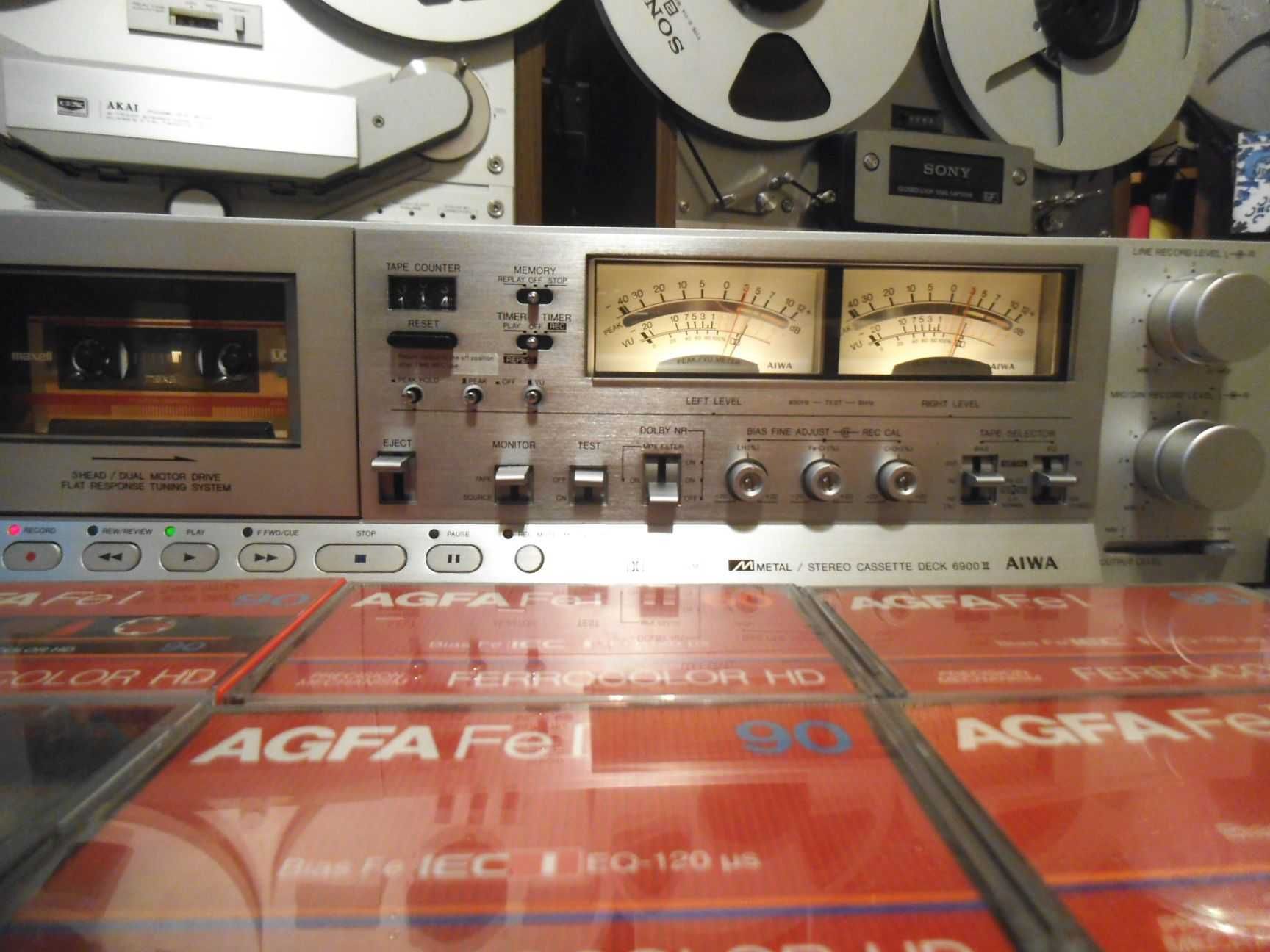 Deck AIWA AD-6900 II 3-Ferrite Head 2-Motor Metal cassette deck