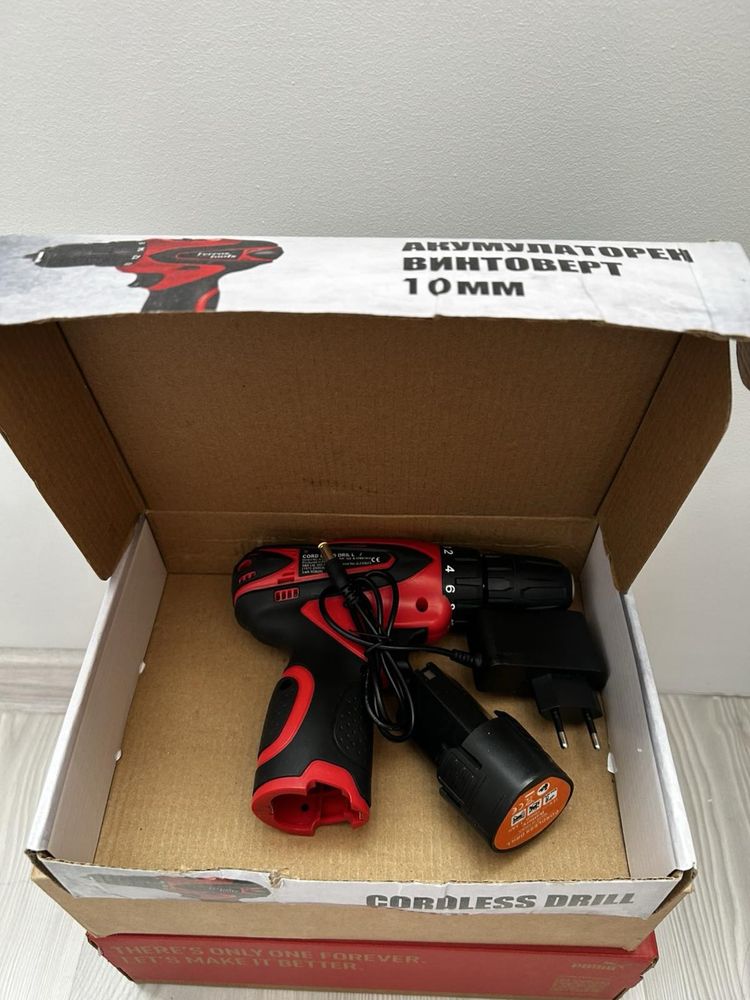 Ferros Tools - Акумилаторен винтоверт 12 V