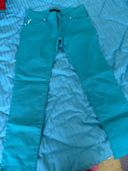 Pantaloni Calvin Klein Jeans skiny cu talie joasa