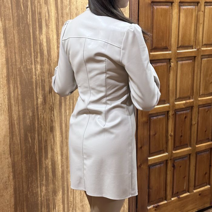 Кожаное женское платье. Новое