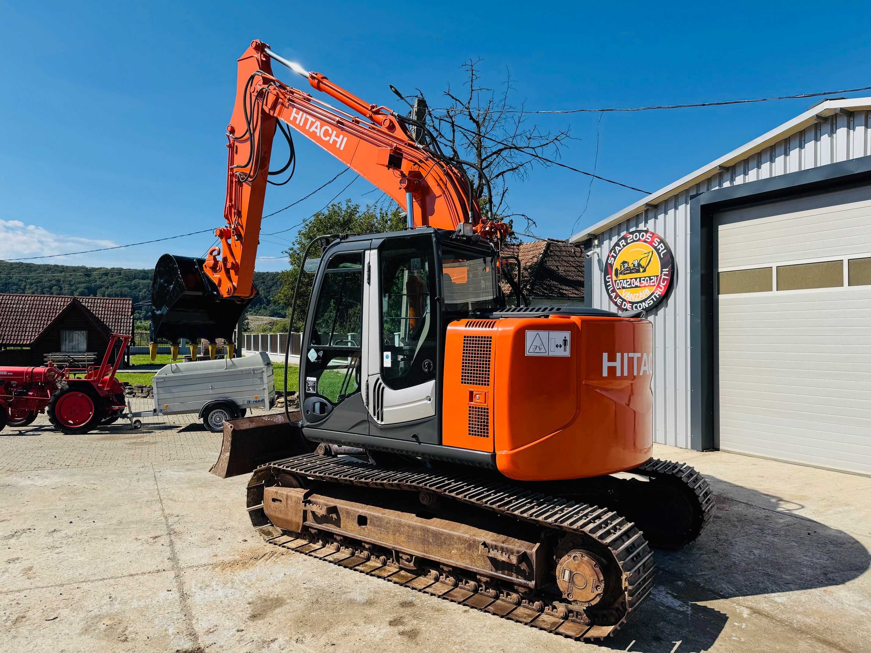 Excavator senile cu lama Hitachi ZX 135, an 2010, 15 tone, 3 cupe, TOP