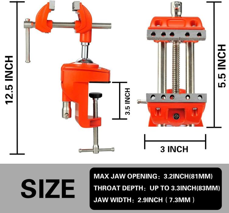 Menghină de banc cu clemă stâlp 360 - MAXMAN TOOLS