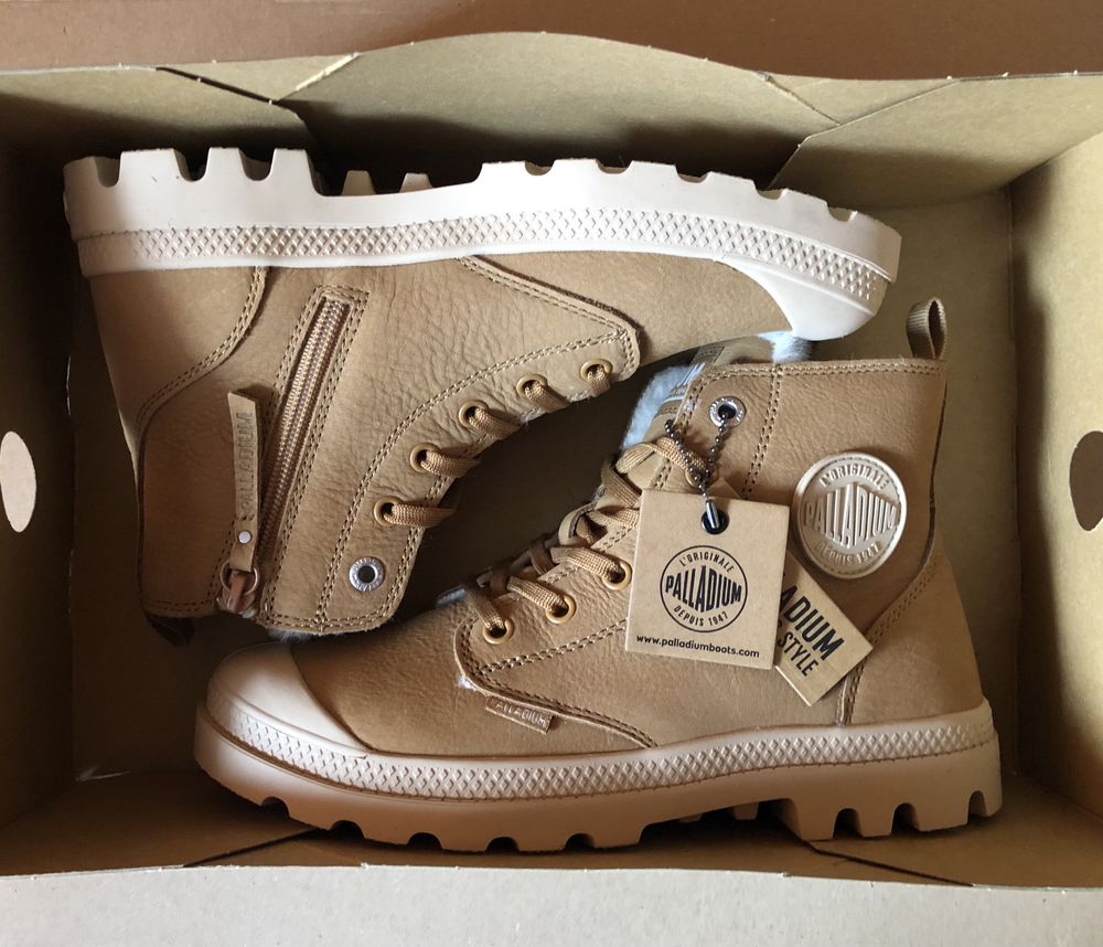 Palladium Pampa Hi Zip WL ОРИГИНАЛНИ дамски боти/естествена кожа 39/40