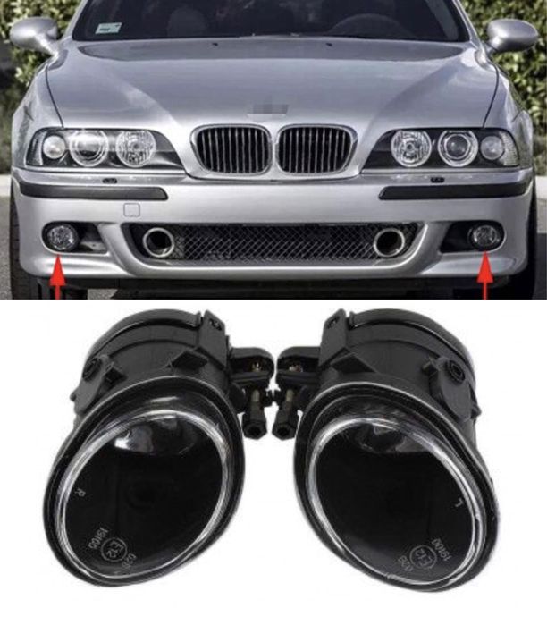 017 Халогени BMW E39 E46 M3 M5 Лед фар LED бмв M броня халоген