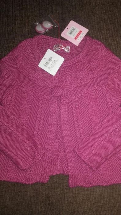 Cardigan lana fetita 3-4 ani, nr.104, nou!