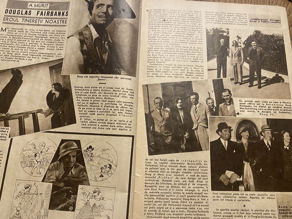 Colectia revista CINEMA anul 1939