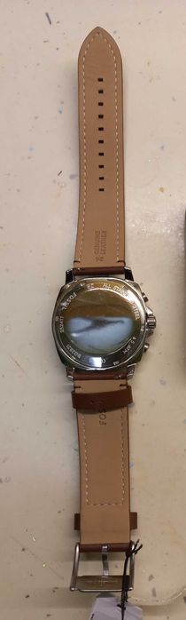 Оригинален часовник Fossil с хронограф и кожена каишка