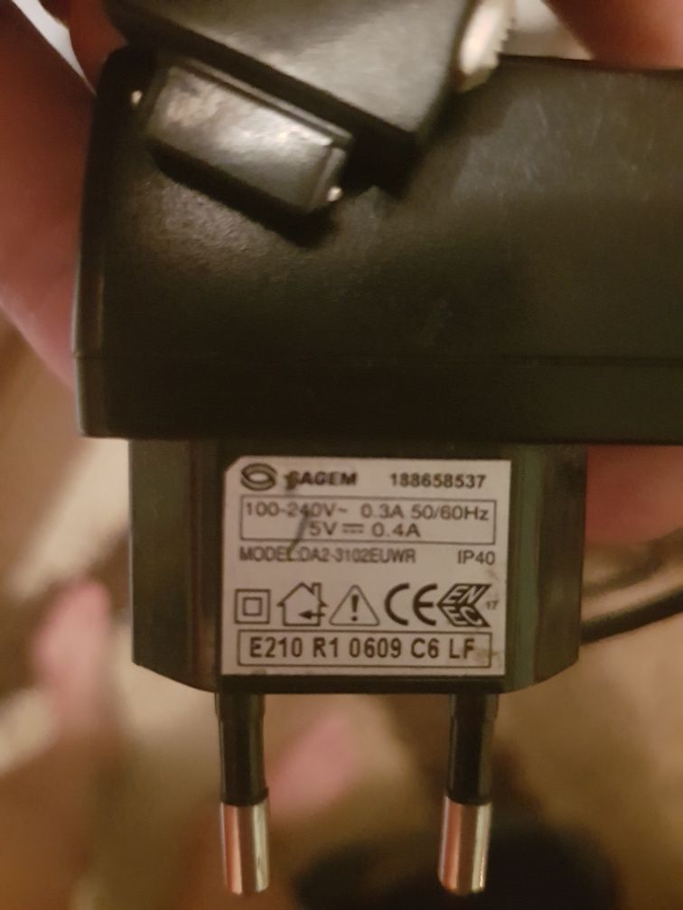 Transformator/charger pt.Sagem 5V 0.4A