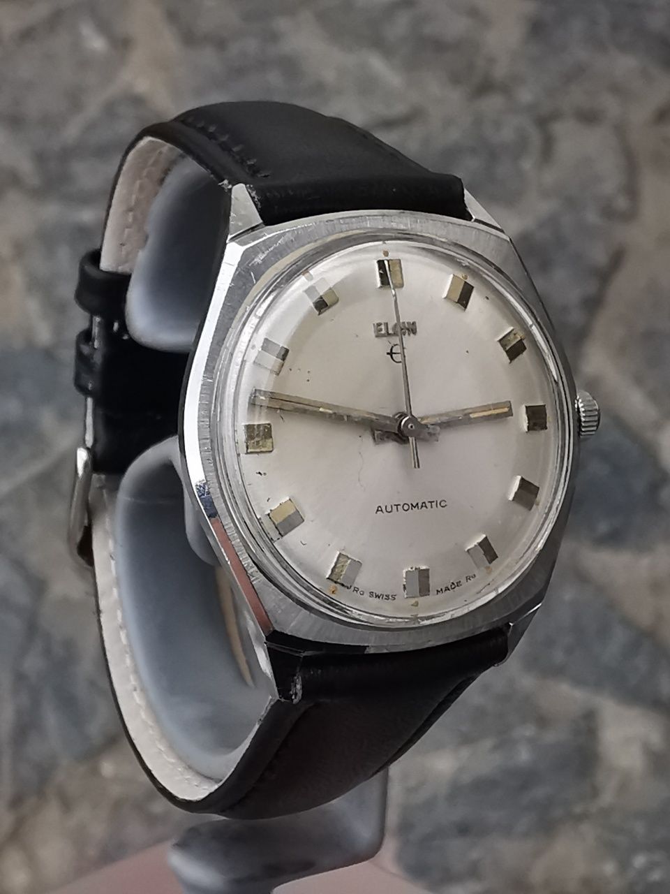 Ceas Elgin Automatic -Oțel 33 mm -Funcționează excelent !