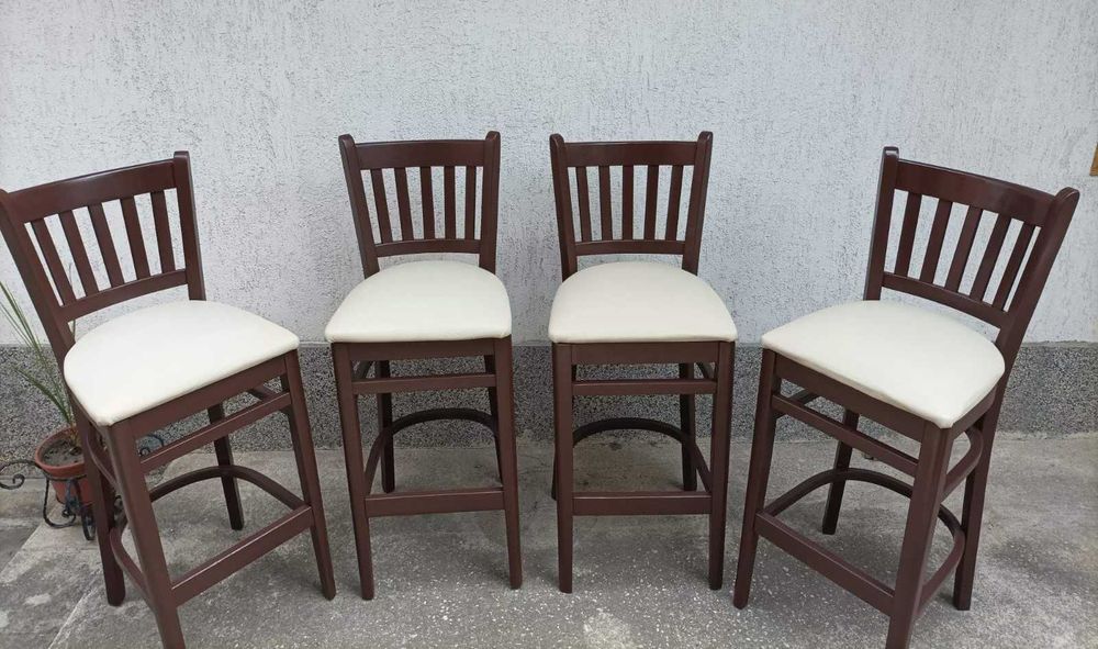 Бар столове - 4 броя - реставрирани